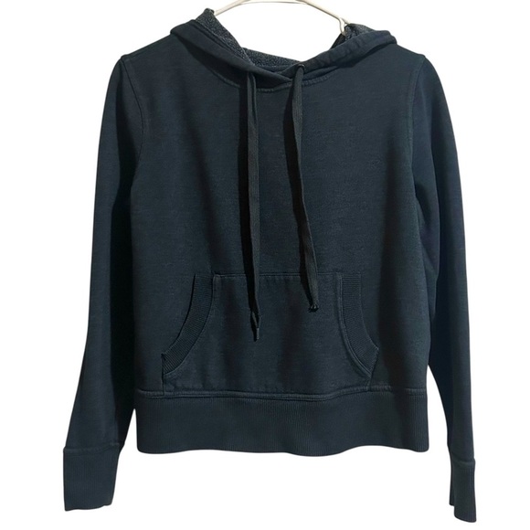90 Degrees Lux Crop Blue Hoodie - Picture 2 of 7